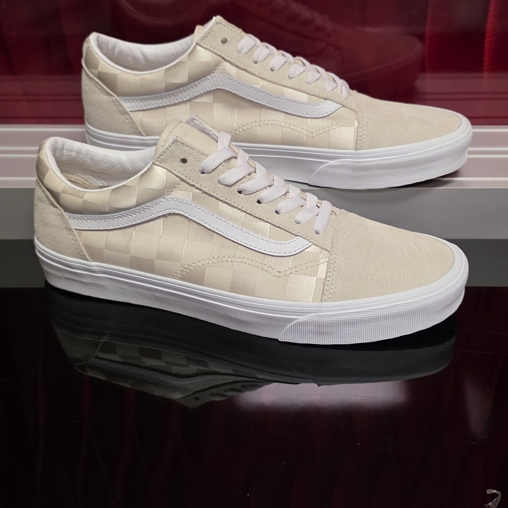Vans Old Skool Satin Checkerboard Turtle Men’s 11 Women’s 12.5 New